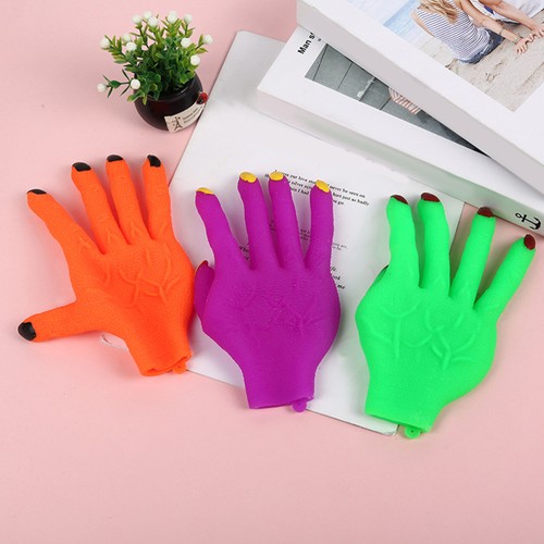 Colored Halloween Glove Cosplay Monster Glove Stage Performance Costume Supply - Foto 9 di 12