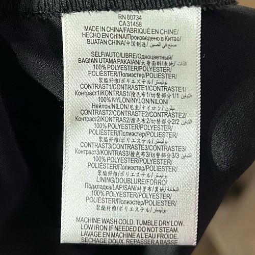 BCBG dunkles romantisches Kleid Babydoll Blumen Spitze rosa schwarz skurril Gr. Medium - Bild 12 von 12