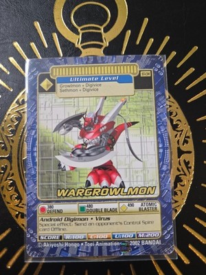 WarGrowlmon Digimon card ST-134 NON-Holo 2002