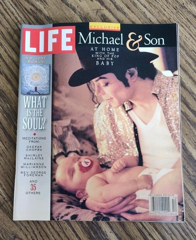 Life Magazine Michael & Son at Home December, 1997 Michael Jackson