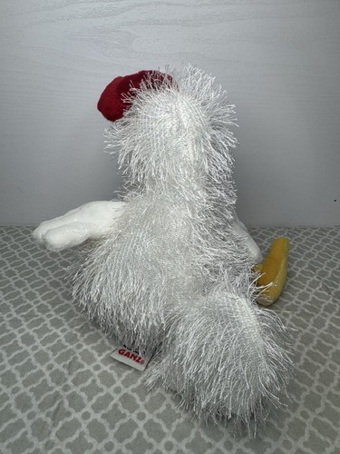 Webkinz HM205 9" White Chicken Plush Toy Ganz Soft Textured Stuffed Animal - Picture 3 of 6