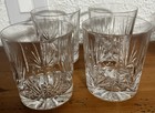 4 Marquis by Waterford NEWBERRY Old Fashioned Glasses Tumblers Cut Crystal