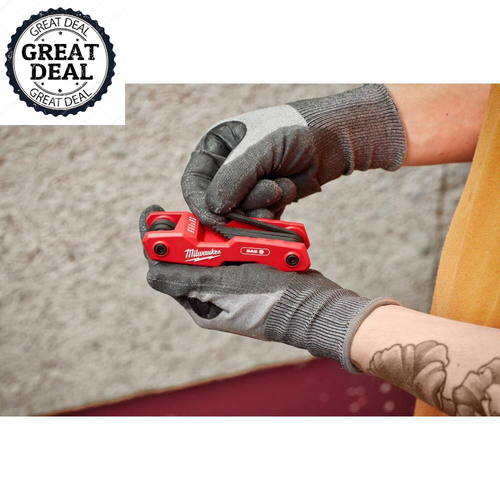 Folding SAE Hex Key (9-Piece) with Precision Screwdriver Set Longer Shanks  NEWW - Picture 7 of 12