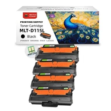 1/2/3/4 Black Toner Cartridge for MLT-D115L D115L Fits Samsung SL-M2880FW M2830D