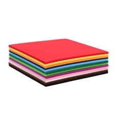 Craft Stiff Felt Squares 8x8 Inch 36 Pack 12 Colors 2mm Thick DIY Sheets