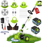 Electric Weed Wacker with Wheels,Electric Weed Eater, 650W High Power 8500 Rpm,4