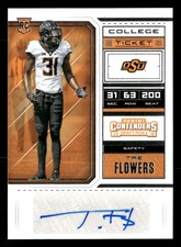2018 Panini Contenders Draft Picks Tre Flowers Auto Oklahoma State TV2075