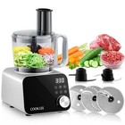 Food Processor, 600 Watts, 6 Functions Electric Food Chopper for Chopping, Mi...