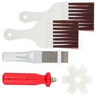 1 Set/4pcs Air Conditioner Fin Comb Refrigerator Coil Cleaning Whisk Brush
