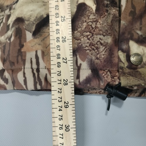 Vtg Cabelas Dry Plus Camo Hooded Hunting Jacket Outdoor Gear Mens L Made In USA - Picture 8 of 10