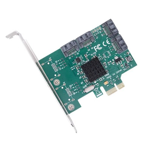 Adaptateur carte extension SATA PCIE PCI Express X1 vers 4 ports SATA3.0 Contr4342 - Photo 4/6