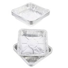 20 Stück Aluminiumfolien-Pfannen: 1440 ml quadratische
