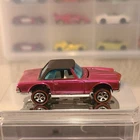 Hot Wheels Mercedes-Benz 280SL Pink Black Restored Car Mattel Hong Kong 1969