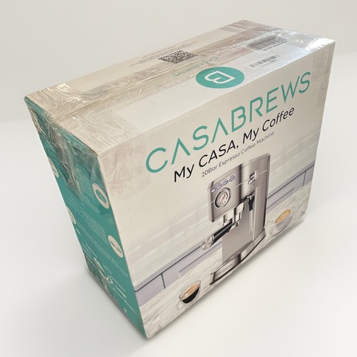CASABREWS Espresso Machine 20 Bar with Milk Steamer CM5418, Silver - Picture 10 of 10