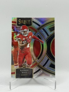 2023 Select Rashee Rice RC Silver Prizms Die Cut Premier #132 Chiefs