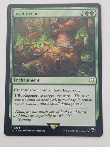 Asceticism #233 (NM) Lord of the Rings LTC Magic MTG - Picture 1 of 4
