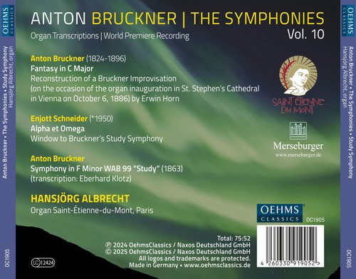 Anton Bruckner Anton Bruckner: The Symphonies: Organ Transcriptions - Volum (CD) - Picture 2 of 2