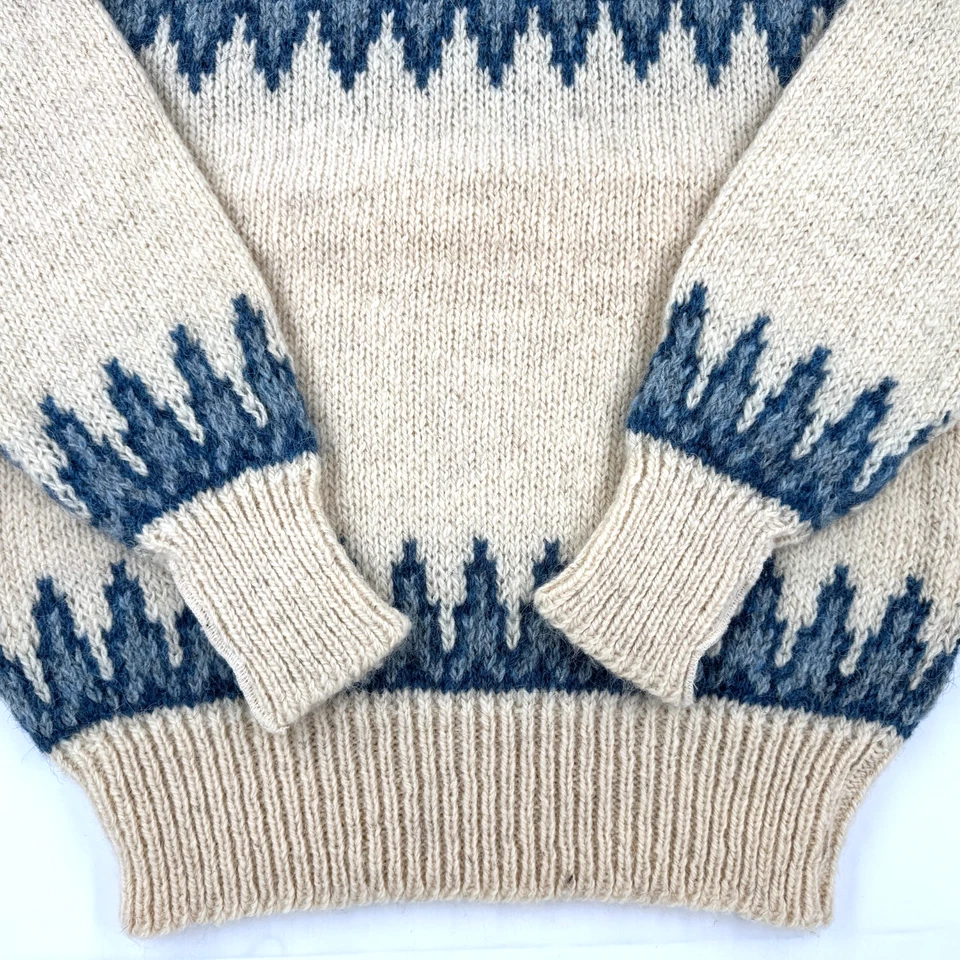 Vintage 1980s Töting Toting Faroe Islands Wool Sweater NWT Chunky Sweater - Image 2 of 4