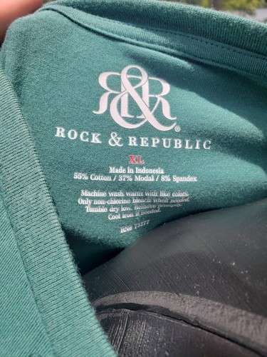 Lot Of 4 Rock & Republic Men’s V Neck T Shirts Sz XL New w/o Tags Blue Red Green - Picture 16 of 24