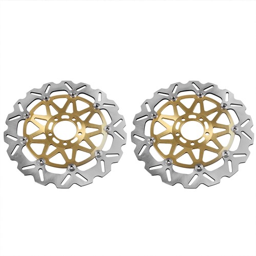 For Kawasaki Ninja ZX7R 1996-2003 ZXR750L 1993-1995 Gold Front Brake Disc Rotors - Picture 4 of 10