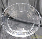 BVLGARI Rosenthal Round Crystal Glass Picture Photo Frame Used
