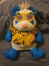 Fisher-Price 1987 Vintage Wild Puffalumps Panda Bear 8057 White/Blue