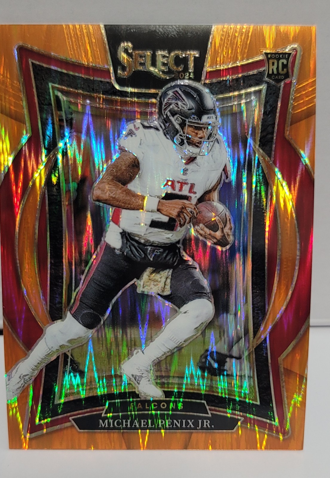 2024 Panini Select - Concourse Michael Penix Jr. #80 Orange Shock Prizm /499 