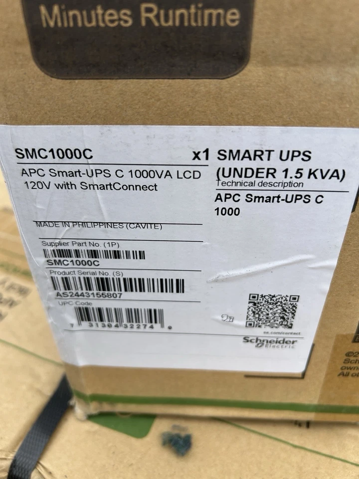APC SMART SMC1000C UPS C 1000 VA LCD 120 V with SmartConnect new in box - Image 3 of 4