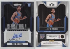 2024-25 Panini Prizm Sensational Signatures Ajay Mitchell #SS-AJM Rookie Auto RC