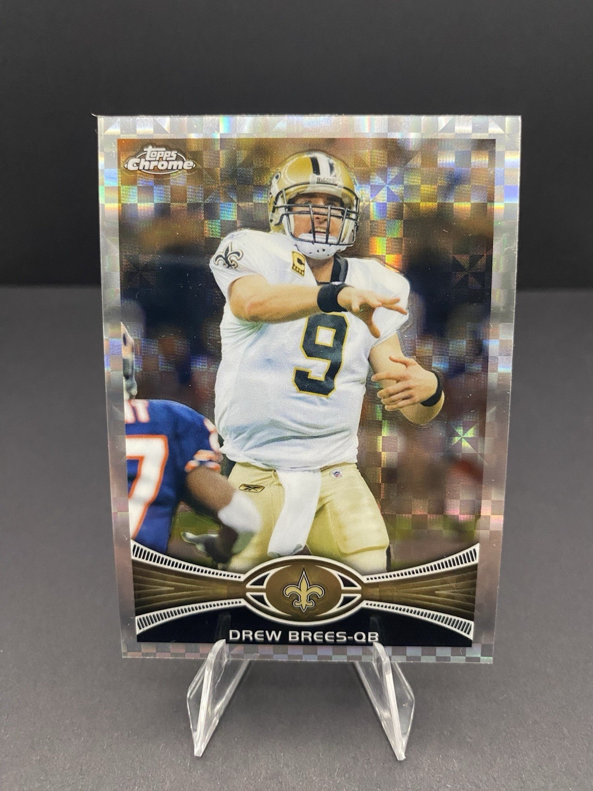 2012 Topps Chrome Retail X-Fractor Drew Brees #100