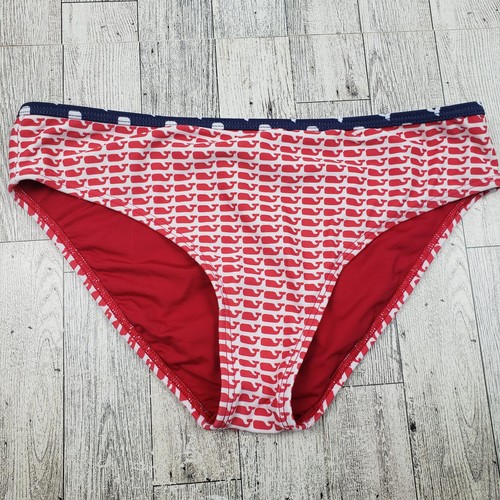 Vineyard Vines Mädchen rot weiß blau Wal Bikinihose Größe Large - Bild 2 von 12