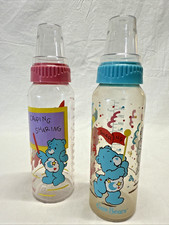 Care Bears Baby Bottles Set Of 2 Vintage
