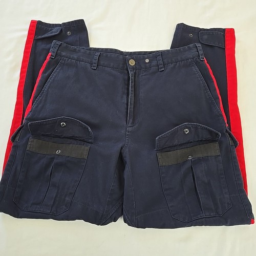 Rag & Bone Corbin Slim Fit Cargohose Marineblau & Rot Herren 32x30 Hergestellt in den USA - Bild 7 von 22