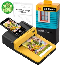 Dock ERA plus Instant Photo Printer 4X6 for Iphone Ipad Android 90 Sheets