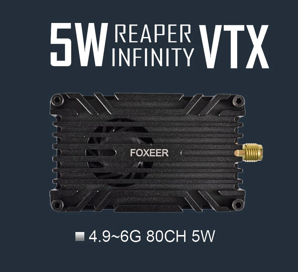 Foxeer Reaper Infinity V2 80CH Video Transmitter 5.8G Antenna for RC FPV Drones - Bild 2 von 4