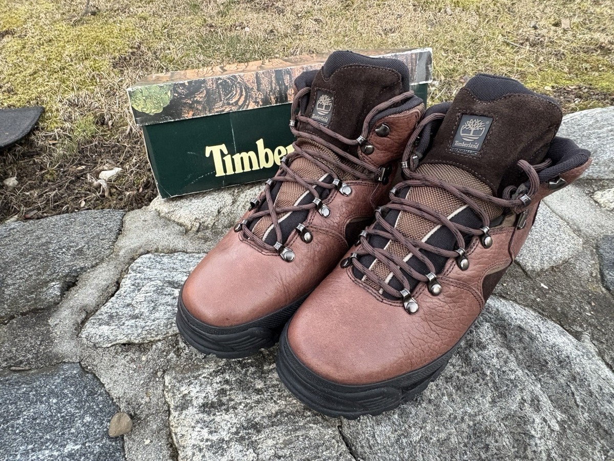 Timberland ACT Brown Leather Hiking Boots Men display picture 3