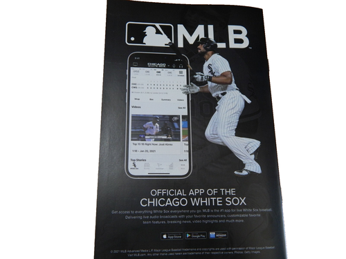 CHICAGO WHITE SOX MLB 2021 PLAY BALL OFFICIAL SPRING TRAINING GAME PROGRAM NEW - Picture 4 of 7