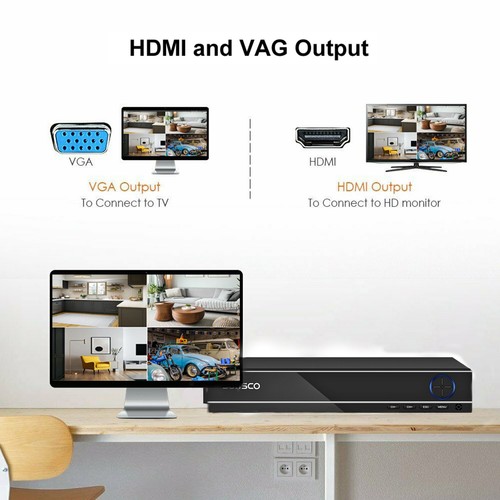 CCTV Security Camera System Kit 5MP 4CH HDMI DVR Home Outdoor IR with 500GB HDD - Picture 11 of 20