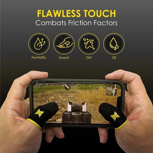 Lot de 6 chaussettes à griffes pour téléphone portable Gaming Corps en fibre de carbone - Photo 4 sur 6