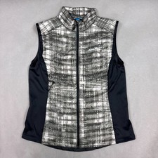 Eddie Bauer Vest Women Medium Black Down First Ascent Stormdown 800 Snow Skiing