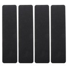 4 Pcs Anti- Strip Black Stairway Stickers Outdoor Step Treads