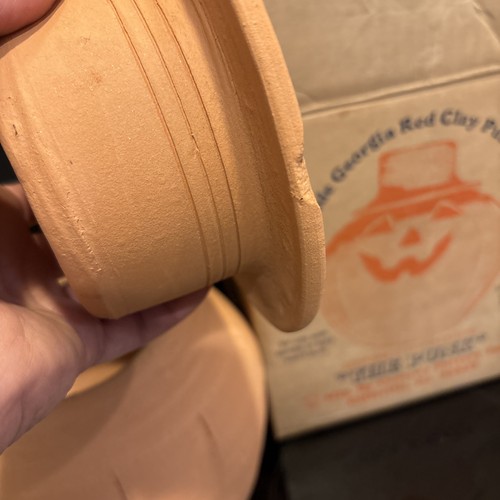Vintage Craven’s Pottery “The Punk” Georgia Red Clay Jack-O-Lantern w/ Box - Picture 10 of 15