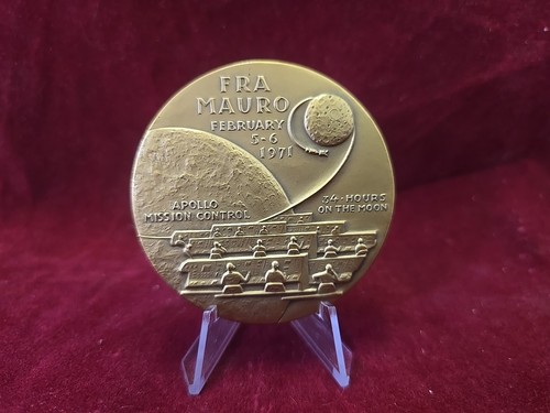 1971 APOLLO 14 COMMEMORATIVE BRONZE MEDAL BY MEDALLIC CO - Picture 2 of 2