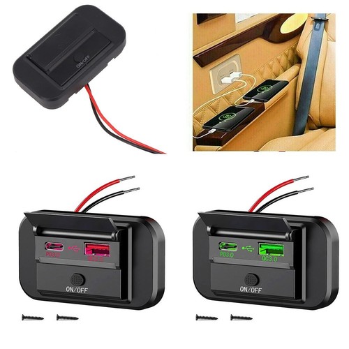 Solution de charge de voiture pratique avec PD USB C et technologie de charge ra