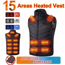 Heated Vest Body Warm Electric USB Charging Jacket Men Women Thermal HeatingCoat