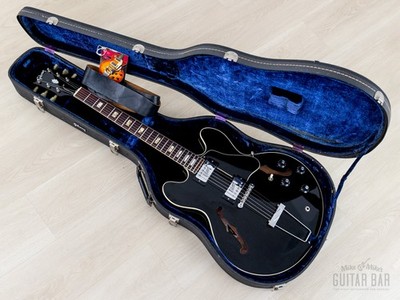 1972 Gibson ES-335 TD Vintage Semi-Hollow Guitar Ebony w/ Case