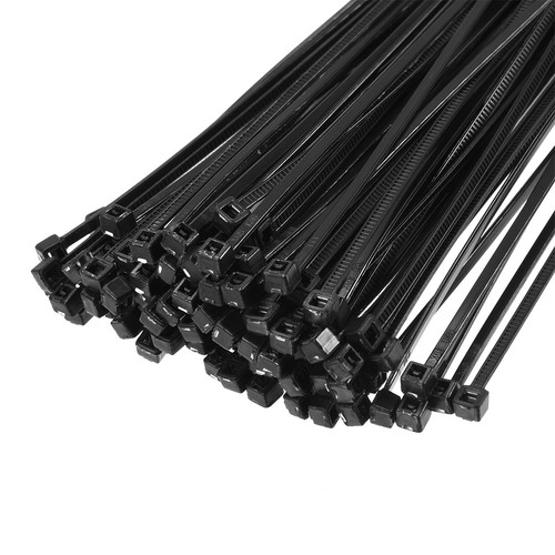 250pcs Nylon Cable Ties 8 Inch Self-Locking Zip Ties 0.08 Inch Width Black - Afbeelding 4 van 4