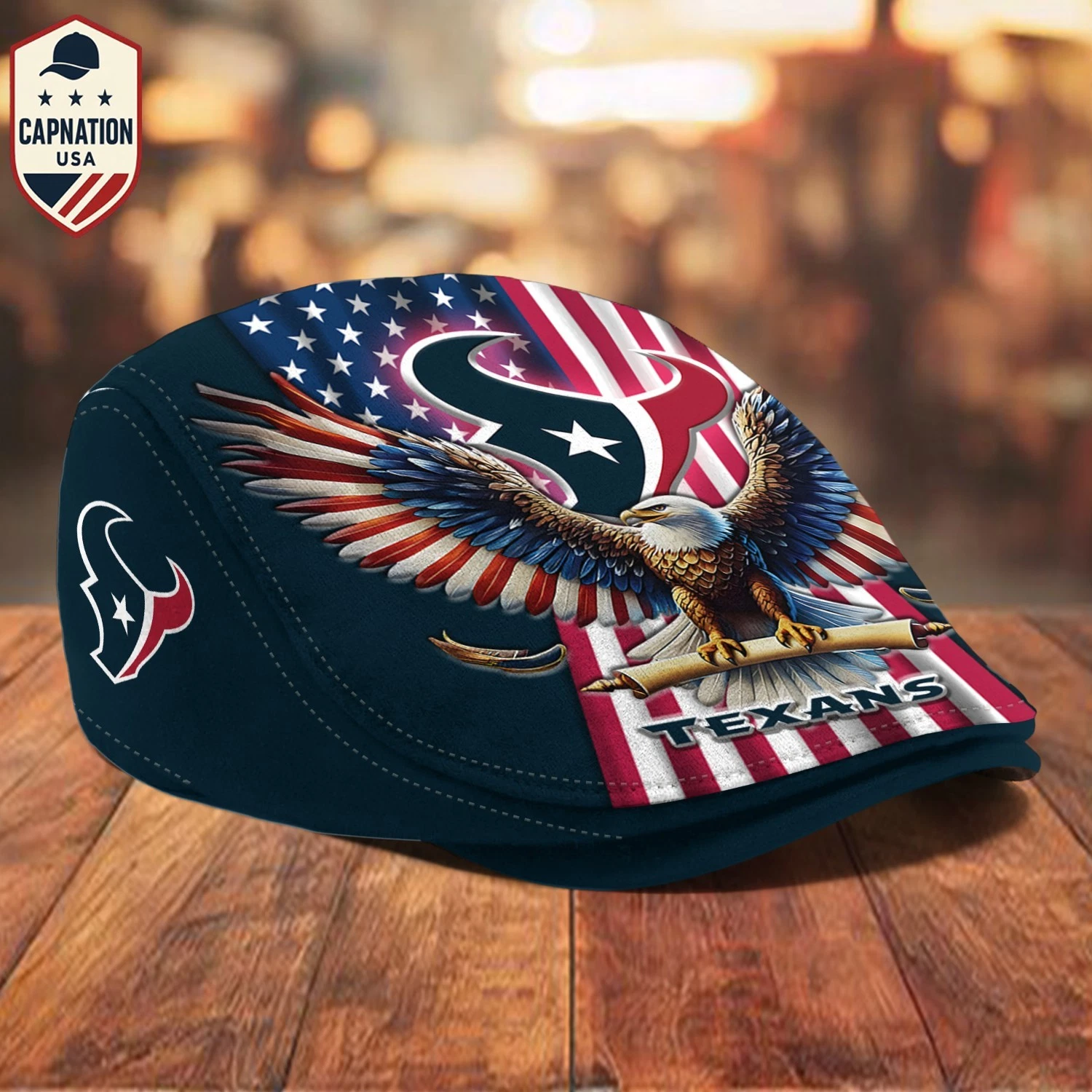 Houston-Texans Jeff Cap Newsboy Cap Driving Cap Flat Cap Golf Cap For Men