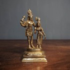 Indianbrass figure of Shiva & Parvathy. Beautifully hand crafted decor for home