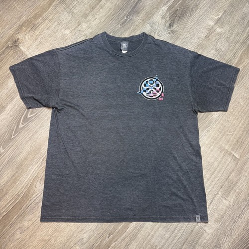 Camisa HIC Para Hombres XL Gris Azul Rosa Logotipo a Cuadros Surf Patín Isla de Hawai Gráfico - Imagen 3 de 9
